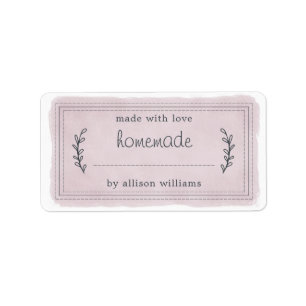 Rustic Homemade Baked Goods Jam Canninng Purple Label