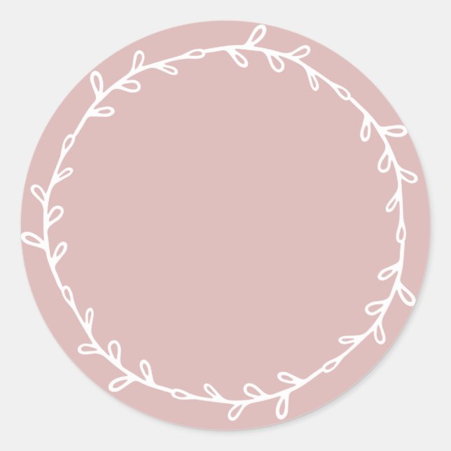Rustic Homemade Jam Canning Silver Pink Write On Classic Round Sticker (Front)