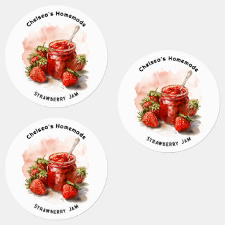 Rustic Homemade Strawberry Jam Mason Jar