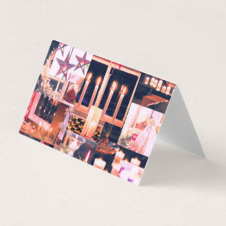 Rustic Homespun Christmas Decorations Collage Card