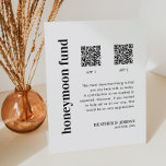 Rustic Honeymoon Fund Scan QR Wishing Well Sign<br><div class="desc">Say "I do" to a modern wedding! Planning a wedding? You'll need modern calligraphy wedding day signs, wedding table decorations, and minimalist Calligraphy WeddingRustic Honeymoon Fund QR Wishing Well Sign. We offer modern calligraphy styles for all your needs. Order on Zazzle and I'll help you create your personalised design on...</div>