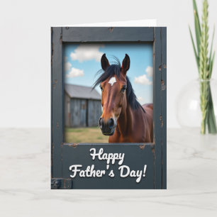 Rustic Horse Fathers Day Card