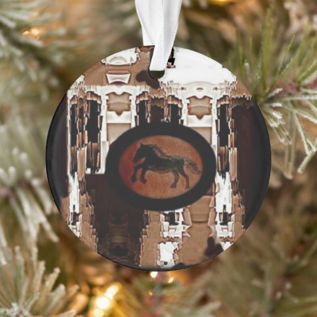 Rustic horse pattern ornament (Tree)