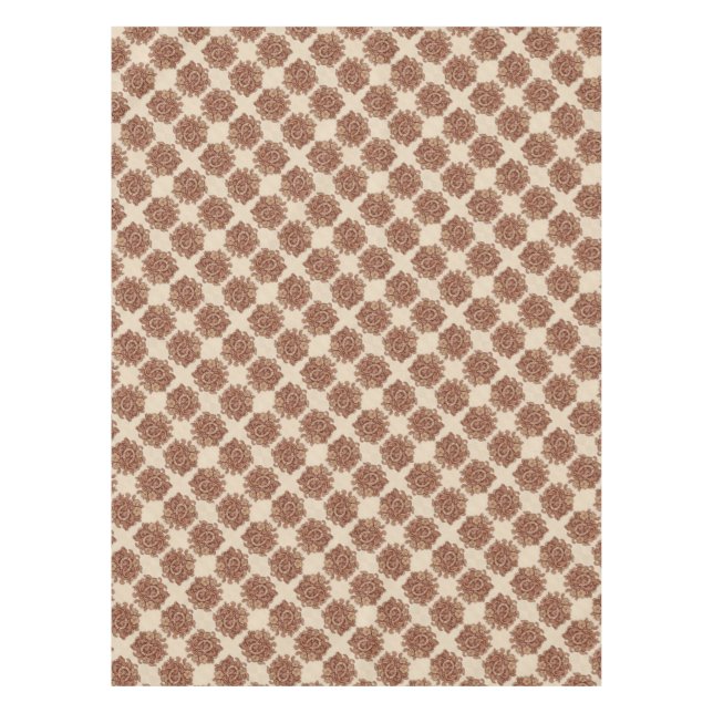 rustic horseshoe cowgirl western country floral tablecloth (Front)