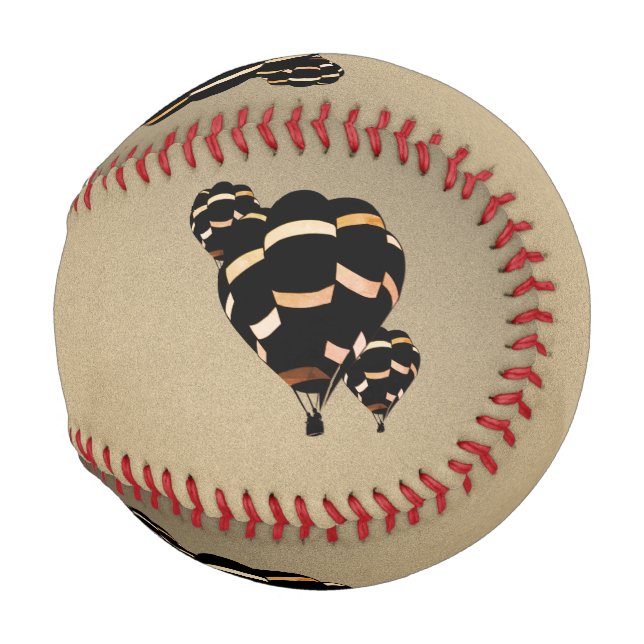 Rustic Hot Air Balloons Baseball (Front Right)
