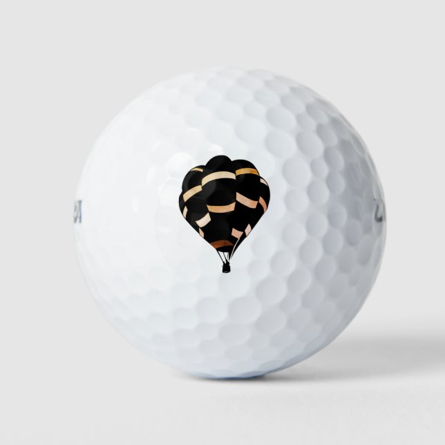Rustic Hot Air Balloons Golf Balls (Front)