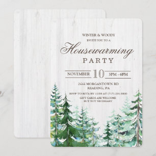 Rustic Housewarming Party Invitation