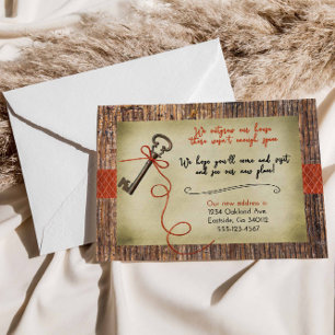Rustic Housewarming Party Invitation