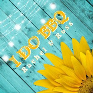 Sunflowers Bbq Engagement Party Decorations Supplies Zazzle Com Au