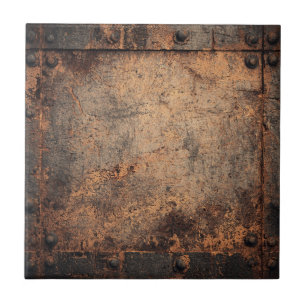 Rustic Industrial Metal Ceramic Tile