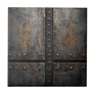 Rustic Industrial Metal Ceramic Tile