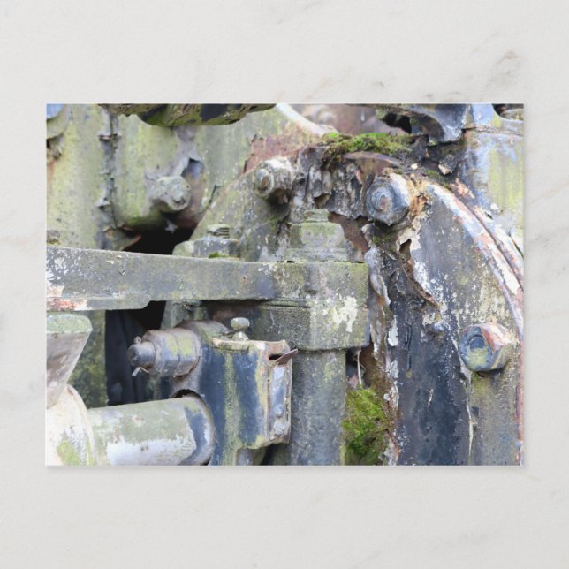 Rustic Industrial Texture Postcard (Front)