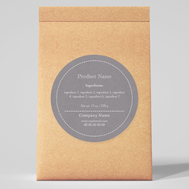 Rustic Ingredient List Product Label Sticker (Rustic Ingredient List Product Label Sticker)