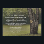 Rustic Initials Old Oak Tree Wedding Invitations<br><div class="desc">Rustic Initials Old Oak Tree Wedding Invitations - features a grove of oak trees.  Design also features an element where you can carve initials into the main tree.  The background features a woodsy landscape in shades of green with elegant fonts.  See the entire matching collection below.</div>