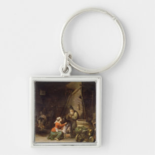 Rustic Interior Key Ring