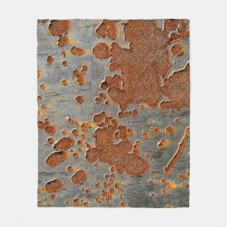 Rustic Iron: Yellow Mottled. Fleece Blanket