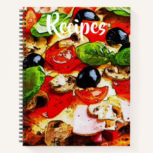 Rustic Italian Pizza Recipe Book (Front)