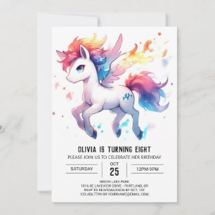  Rustic Kids Horse Birthday Invitation