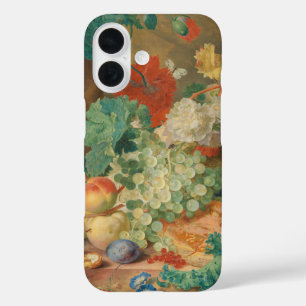 Rustic Kitchen Art Vintage Fruit Flower Print iPhone 16 Case