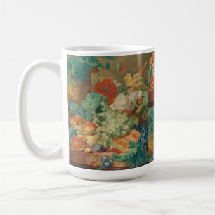 Rustic Kitchen Art Vintage Fruit Flower Print Coffee Mug