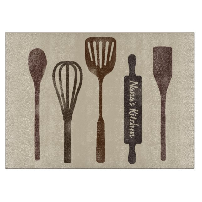 Rustic Kitchen Cutting Board (Front)