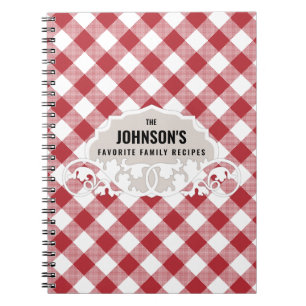 Rustic Kitchen Family Recipe Cookbook Notebook