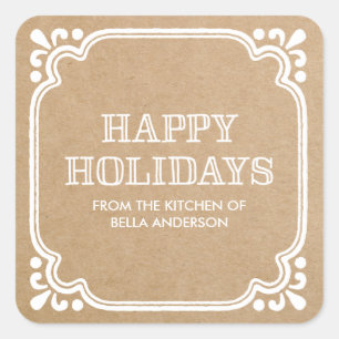 Rustic Kitchen   Holiday Baked Goods Stickers