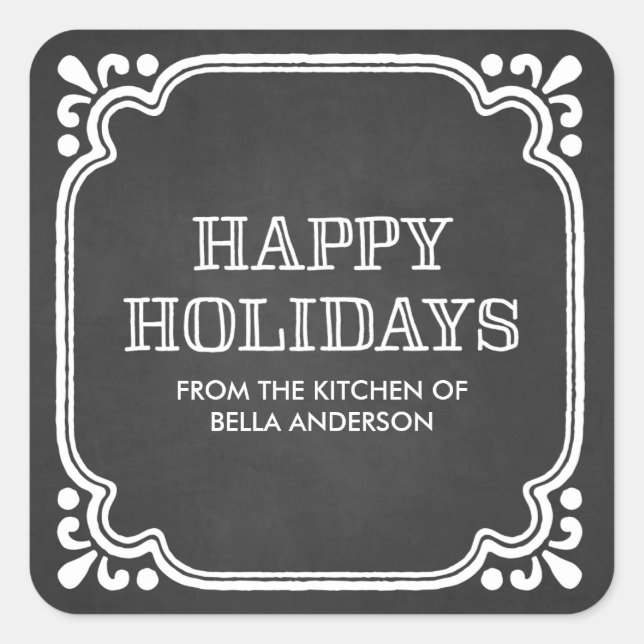 Rustic Kitchen | Holiday Baked Goods Stickers (Front)