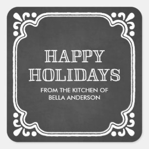 Rustic Kitchen Holiday Baked Goods Stickers
