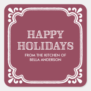Rustic Kitchen   Holiday Baked Goods Stickers