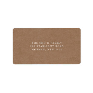 Rustic Kraft Address Label