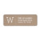 Rustic Kraft Custom Monogram Return Address