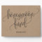 Rustic Kraft Honeymoon Fund Wedding Sign