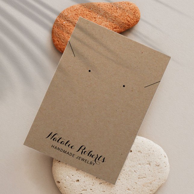 Rustic Kraft Jewelry Earring Necklace Display (Creator Uploaded)