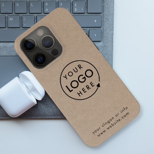 Rustic Kraft Logo   Business Corporate Modern iPhone 15 Pro Case