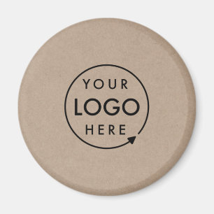 Rustic Kraft Logo Business Corporate Modern Magnet