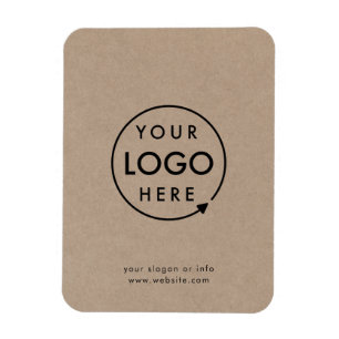 Rustic Kraft Logo   Business Corporate Modern Magnet