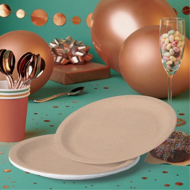Rustic Kraft Look 9" Disposable Paper Plate (Multi)