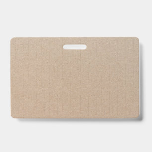 Rustic Kraft Paper Blank Template Custom ID Badge