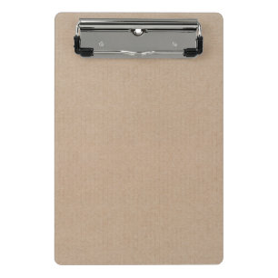 Rustic Kraft Paper Blank Template Custom Mini Clipboard
