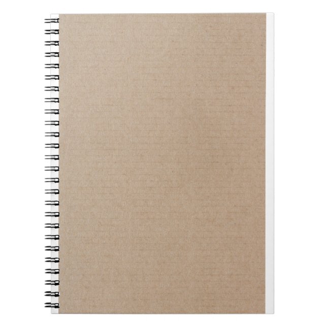 Rustic Kraft Paper Blank Template Custom Notebook (Front)