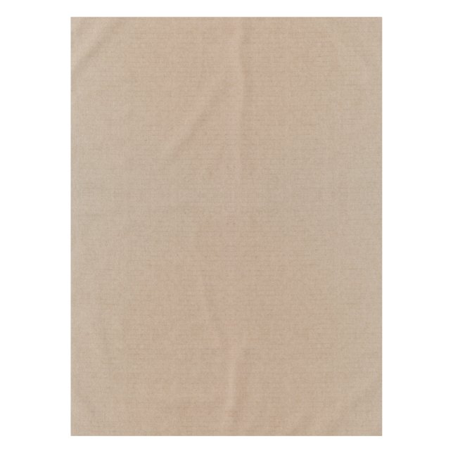 Rustic Kraft Paper Blank Template Custom Tablecloth (Front)