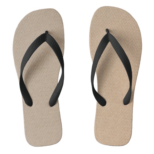 Rustic Kraft Paper Blank Template Custom Thongs (Footbed)