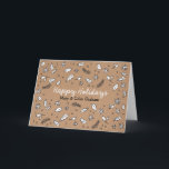 Rustic Kraft Paper Doodle Holiday Card<br><div class="desc">Send your holiday greetings in modern rustic style. The inside is fully customisable for a personal holiday message. �2birdstone 2014 all rights reserved.</div>