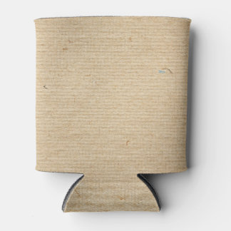 Rustic Kraft Paper: Textured Background. Can Cooler