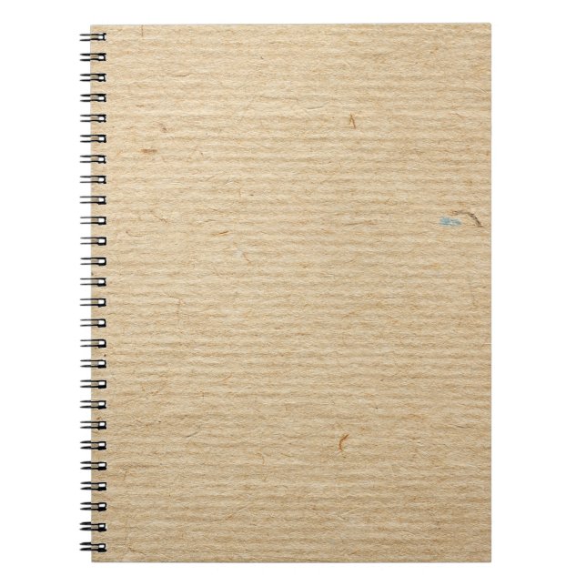 Rustic Kraft Paper: Textured Background. Notebook (Front)