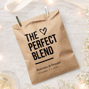 Rustic Kraft Perfect Blend Wedding Favour Bag