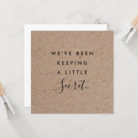Rustic Kraft Pregnancy Announcement With Sonogram