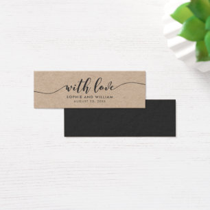 Rustic Kraft Relax Script Wedding With Love