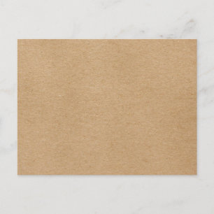 Rustic Kraft Simple Stylish Boho Postcard
